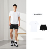 361°跑步运动套装男夏季速干健身休闲短袖短裤两件套652524001H-1