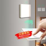 德力西（DELIXI）无线遥控开关 免布线免网络 轻智能开关 一位随意贴 白色