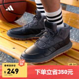 adidas FUSION STORM保暖中高帮运动鞋男女冬季阿迪达斯官方 黑色/深灰色 43