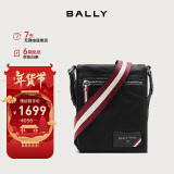 巴利(BALLY)新年礼物男包织物单肩包斜挎包通勤包经典条纹6231814