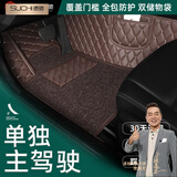 速驰 定制汽车脚垫单独主驾驶单片丝圈单个主驾驶脚垫全包围驾驶室垫 【咖色金线+咖色】双层款-主驾 下单备注具体车型年款