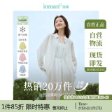 茵曼（INMAN）莱赛尔天丝衬衫女春夏轻薄上衣 新升级-象牙白 S