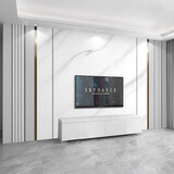 客厅电视背景墙壁纸2025新款高级大理石纹装饰影视墙壁布自粘壁画 款式4（按尺寸定制） 【绒底】8D立体环保晶雕布/平方