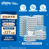 舒洁（Kleenex）羊驼湿厕纸囤货装40片*40包 洁厕湿纸巾私处 擦去细菌 EDI纯水