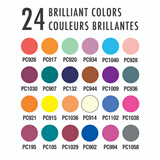 霹雳马（PRISMACOLOR）彩色铅笔彩铅笔24色光影彩铅画笔套装马克笔绘画艺术写生手绘美国三福霹雳马速写