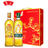 鲁花 京觅 食用油 礼盒(高油酸花生油+亚麻籽油750ml*2)金玉满堂B款