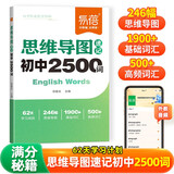 【易蓓】初中英语思维导图速记2500词七八九年级中考必背重点单词词汇书高频词记背神器中考词汇初中英语词汇英语单词记背神器开学季背单词神器英语单词记忆本中考单词初中英语单词必背学生用62天规划初中生