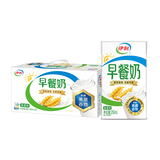 伊利早餐奶麦香味牛奶250ml*24盒/箱浓香麦片浓香早餐伴侣 礼盒装