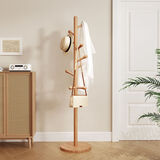 沐含玥实木衣帽架衣架落地客厅挂衣架落地衣架卧室衣架挂衣服立式挂包架