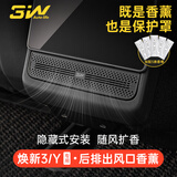 3W Auto-life适用于特斯拉Model3焕新版modelY-L后排空调出风口保护罩车载香薰 焕新Model 3/Y后排出风口保护罩香薰