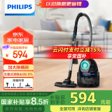 飞利浦（PHILIPS）【国家补贴】卧式吸尘器家用清洁机强劲大功率大吸力吸尘吸灰吸螨虫除螨宠物家庭适用FC9573