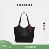 蔻驰（COACH）【礼物】经典标志DAY 托特包单肩包大容量复古斜挎包女包 B4/黑色