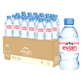 依云（evian）法国进口依云矿泉水整箱依云水瓶装水 新老包装随机 依云330ml*24瓶 塑料瓶整箱