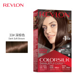露华浓（Revlon）丽然3D染发剂 女士染发膏无刺激不伤发可盖白头发染发霜黑色锁色 33号深棕色