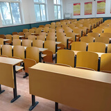 大学教室连排阶梯椅学生折叠课桌椅报告厅会议室剧院阶梯联排椅子 前排定制
