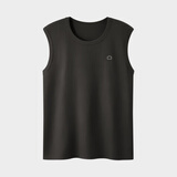 蕉内棉棉301H情侣款背心男女士100%纯棉无侧缝宽松圆领居家睡衣夏季 【宽肩】黑色 3XL