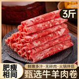 羊食光雪花肥牛卷新鲜黄牛牛肉卷涮牛肉牛肉片火锅食材配菜烧烤商用 牛肉卷净重2斤【500g*2】