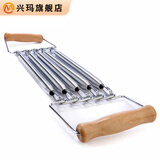 兴玛 拉力器多功能扩胸器30/60kg木柄拉力器扩胸器钢丝弹簧男士健身器材家用臂力运动可调节家用室内 5根弹簧款(约30公斤拉力) 木把拉力器