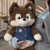 赟娅跑跑公仔玩偶可爱毛绒玩具儿童睡觉狐狸抱枕女生情人节生日礼物 跑跑哈士奇（含牛仔衣）50cm