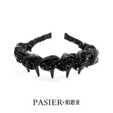 铂思亚巴黎王妃系列发箍女新款外出轻奢发卡气质小香风手工串珠头箍发饰 【星辰】升级版更蓬松造型礼盒装