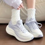 安踏叶子6丨运动鞋女鞋春季新款透气厚底增高女休闲鞋缓震跑步鞋子女