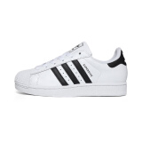 阿迪达斯 （adidas）三叶草小白鞋男女经典SUPERSTAR金标贝壳头板鞋运动鞋FU7712 JQ4098 （新款-黑标） 37 码/4.5uk/脚长23cm