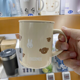 膳魔师（THERMOS）2023新款日本进口膳魔师保温杯保冷杯办公室男女商务咖啡杯泡茶杯 象牙白米菲JDG-351B IV350ml