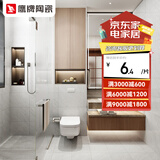 鹰牌广东瓷砖厨卫现代简约卫生间瓷片北欧厨房墙地砖 雅致灰 预售7天 D0CB02D地砖单片价 300x300mm