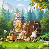 POP MART THE MONSTERS森林秘密基地系列拼搭积木Labubu拉布布 香甜酿造