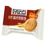 好吃点高纤粗粮饼干800g谷物膳食纤维营养早餐饱腹休闲零食中秋送礼 高纤煎麸口味22枚（约500g）