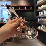 304/316L不锈钢勺子家用韩式简约调羹餐勺吃饭成人汤勺汤匙大勺子 304叮当圆勺【1支装】