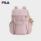 FILA 斐乐官方情侣款背包2025夏季新款时尚休闲双肩包书包电脑包 淡紫红色-PK XS