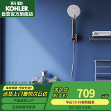 科勒（KOHLER）挂墙式淋浴花洒套装浴缸龙头家用手持花洒淋浴器 28580 带下出水