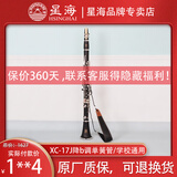 星海黑管XC-17J降b调单簧管乐器 初学成人考级演奏通用 专业学校乐队 加脖带选项【含全套配件】