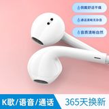 声瑟 适用vivo耳机有线控带麦X30 X27 X21 X9s Z5 S6 Z6 S5 Y93小米OPPO华为vivo苹果安卓手机通用耳塞 3.5mm全兼容线控耳机-白色