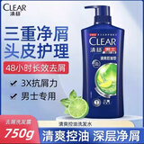 清扬洗发水750ml男女女士通用控油去屑止痒 家庭家用实惠大瓶装薄荷清 清扬清爽控油-750g-1瓶