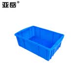 亚岳（YAYUE）塑料周转箱加厚物流箱工业收纳整理箱中转胶筐长方形物料盒 外径315*200*105mm 【蓝色】