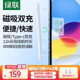 绿联电容笔适配iPad平板笔apple pencil二代手写触控笔 蓝牙磁吸双充款防误触苹果笔Pro/iPad/air/mini