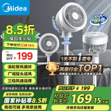 美的（Midea）【暴风循环】空气循环扇大风量摇头电风扇家用台式落地扇轻音卧室节能小风扇柔风轻羽扇 FGA24TQ