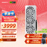 技嘉4060Ti 16G显卡 雪鹰 GeForce RTX 4060 Ti AERO OC 16G DLSS3 AI设计游戏黑神话：悟空4060Ti显卡