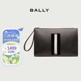 巴利(BALLY)男包皮革黑白条纹手拿包手抓包信封包6302425 礼物