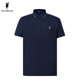 POLOWALK短袖POLO衫男夏季新款商务休闲翻领polo衫保罗上衣衣服男装 藏青色 XL