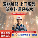 【京东师傅上门房屋漏水维修】防水补漏卫生间厕所阳台水管飘窗外墙楼顶屋顶天花板阳光房地下室渗水施工服务 漏水仪器检测定位服务