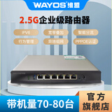 维盟（wayos）1006A千兆2006A2.5G万兆企业级商用路由器SD-WAN异地监控组网宽带叠加出租屋pppoe智能流控策略 【带机量70-80台】2.5G企业路由器