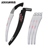 京选（JERXUN）锯子木工锯子伐木锯弯锯手工锯园林果树锯家用木锯木头据拉花手锯 弯刃腰锯+三片锯片