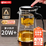 天喜（TIANXI） 玻璃茶壶耐热茶具飘逸杯泡茶壶杯泡茶器泡茶壶茶水分离杯家居馆