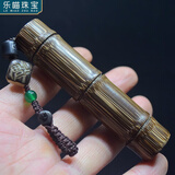乐喵（LEMIAO）金丝龙血竹实心竹手把件竹子手把件竹节男士把玩包浆文玩玉竹把件 福字款  A21-102
