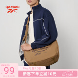 Reebok极简风大容量HOBO流浪包 瑜伽包饺子包女 单肩斜挎包男 咖色