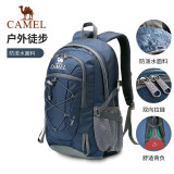 骆驼（CAMEL）户外双肩包男女轻便徒步旅行运动登山背包 A9W3CO3135 深蓝