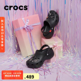 crocs卡骆驰厚底云朵洞洞鞋户外|206750 黑色-001 37/38(240mm) 